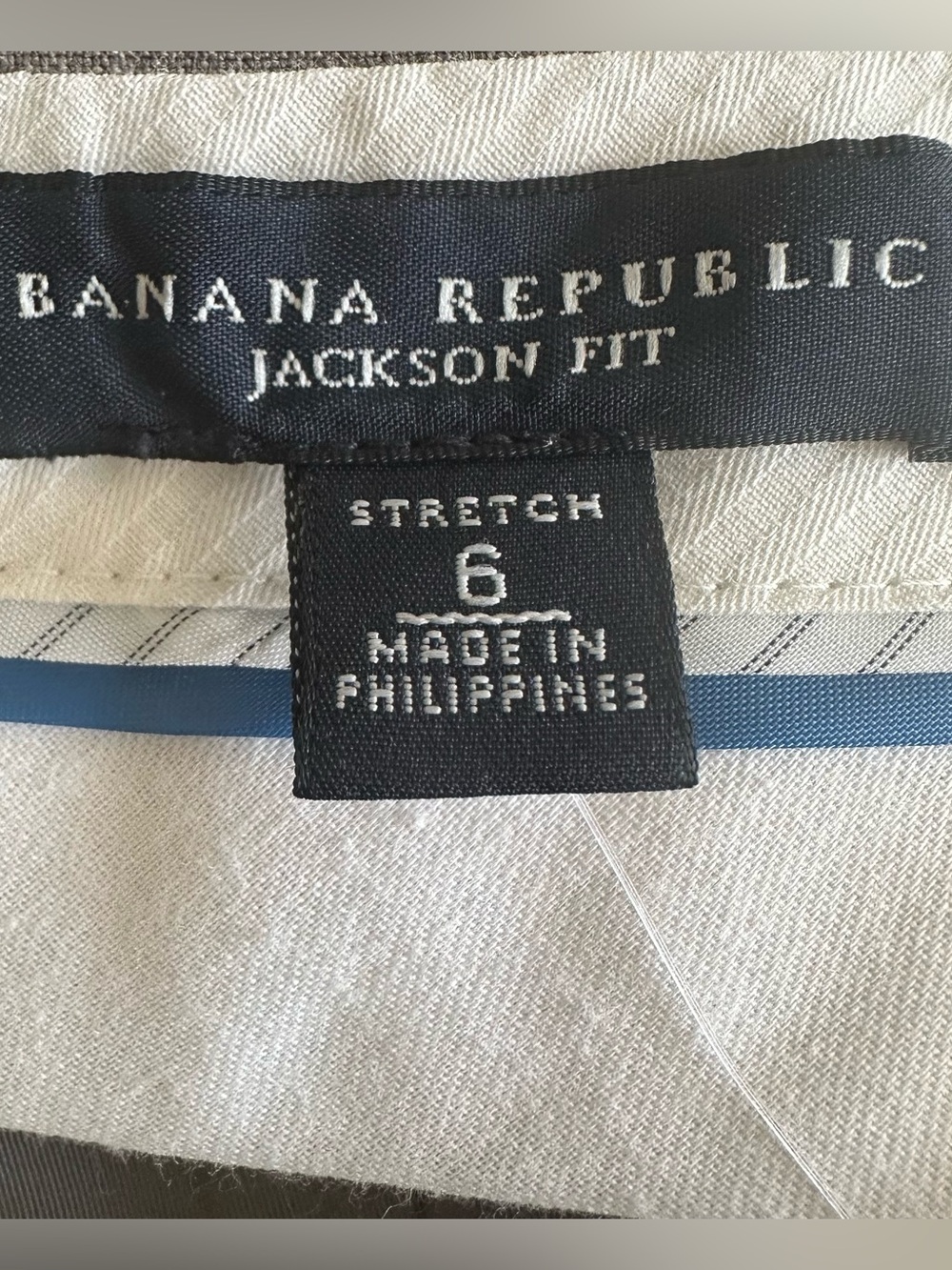 Banana Republic Jackson Fit Wool Stretch Lined Pants Size 6 NWOT - Picture 7 of 11